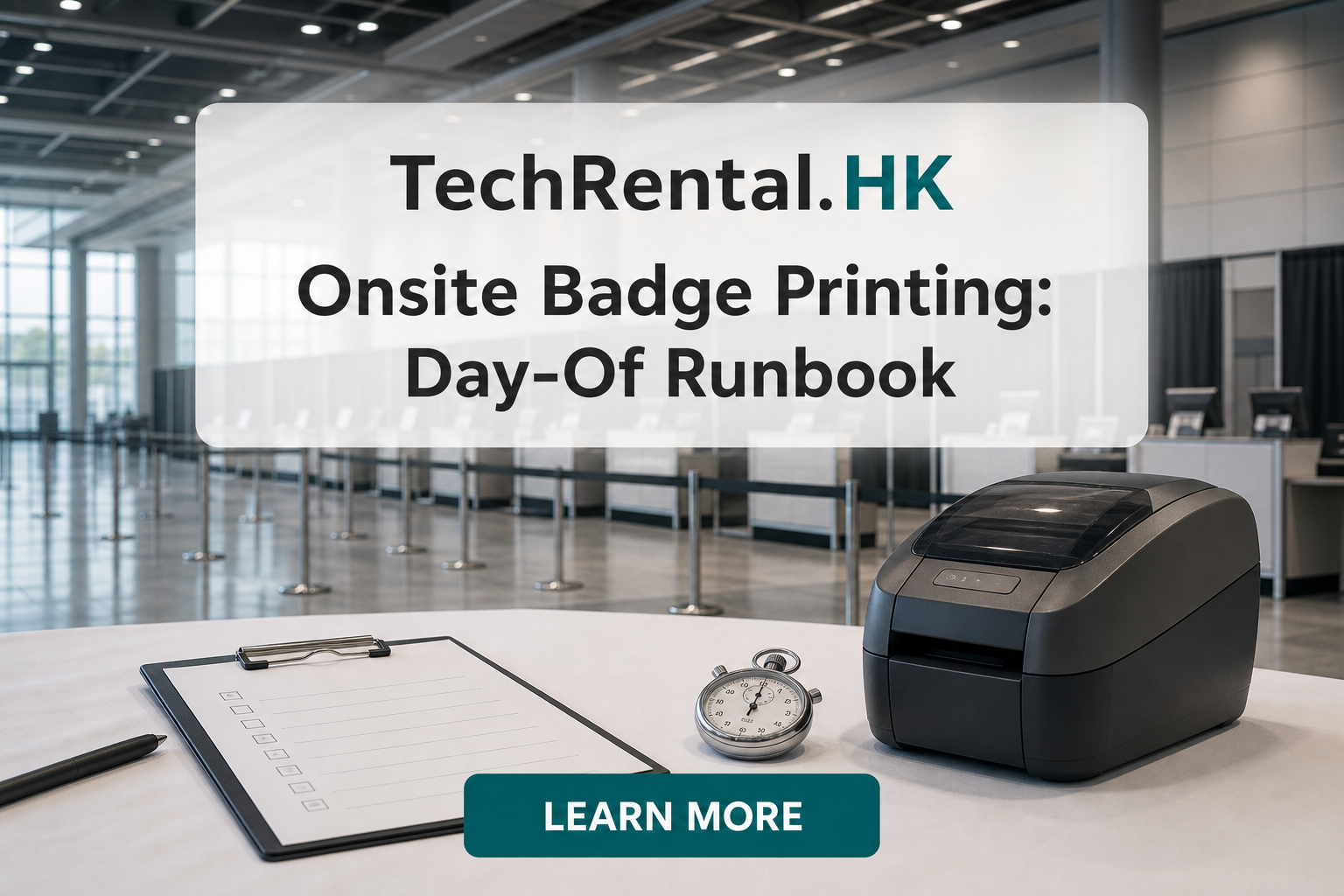 Onsite Badge Printing Day-of Runbook: A Checklist for Event organisers